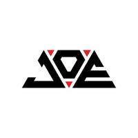 création de logo de lettre triangle joe avec forme de triangle. monogramme de conception de logo triangle joe. modèle de logo vectoriel triangle joe avec couleur rouge. logo triangulaire joe logo simple, élégant et luxueux. Joe