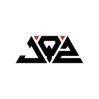 création de logo de lettre triangle jqz avec forme de triangle. monogramme de conception de logo triangle jqz. modèle de logo vectoriel triangle jqz avec couleur rouge. logo triangulaire jqz logo simple, élégant et luxueux. jqz