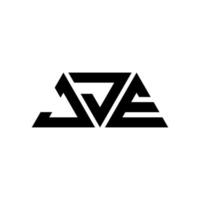 création de logo de lettre triangle jje avec forme de triangle. monogramme de conception de logo triangle jje. modèle de logo vectoriel triangle jje avec couleur rouge. logo triangulaire jje logo simple, élégant et luxueux. jje