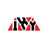 création de logo de lettre triangle ixy avec forme de triangle. monogramme de conception de logo triangle ixy. modèle de logo vectoriel triangle ixy avec couleur rouge. logo triangulaire ixy logo simple, élégant et luxueux. ixy