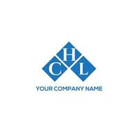 création de logo de lettre chl sur fond blanc. chl concept de logo de lettre initiales créatives. conception de lettre chl. vecteur