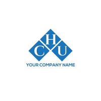 création de logo de lettre chu sur fond blanc. concept de logo de lettre initiales créatives chu. conception de lettre chu. vecteur