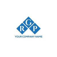 création de logo de lettre rgp sur fond blanc. concept de logo de lettre initiales créatives rgp. conception de lettre rgp. vecteur
