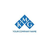 création de logo de lettre kmg sur fond blanc. concept de logo de lettre initiales créatives kmg. conception de lettre kmg. vecteur