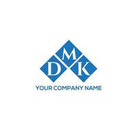 concept de logo de lettre initiales créatives dmk. conception de lettre dmk. création de logo de lettre dmk sur fond blanc. concept de logo de lettre initiales créatives dmk. conception de lettre dmk. vecteur