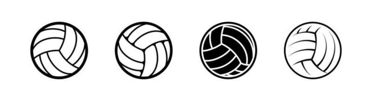 élément de conception d'icône de volley-ball adapté aux sites Web, à la conception d'impression ou à l'application vecteur
