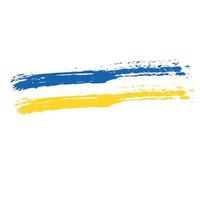 drapeau ukrainien. drapeau ukrainien. symbole national. concept de crise en ukraine. illustration vectorielle isolée sur blanc. soutenir l'ukraine vecteur