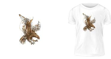 concept de conception de t-shirt, vous ne pouvez pas planer comme un aigle et merde comme un canari.