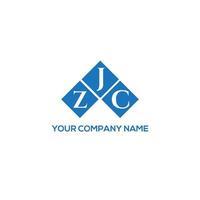création de logo de lettre zjc sur fond blanc. concept de logo de lettre initiales créatives zjc. conception de lettre zjc. vecteur