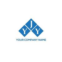 création de logo de lettre yjy sur fond blanc. concept de logo de lettre initiales créatives yjy. conception de lettre yjy. vecteur