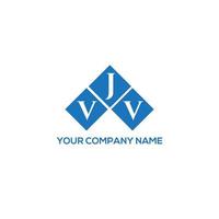création de logo de lettre vjv sur fond blanc. concept de logo de lettre initiales créatives vjv. conception de lettre vjv. vecteur