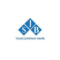 création de logo de lettre sjb sur fond blanc. concept de logo de lettre initiales créatives sjb. conception de lettre sjb. vecteur