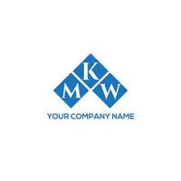 conception de lettre mkw. création de logo de lettre mkw sur fond blanc. concept de logo de lettre initiales créatives mkw. conception de lettre mkw. création de logo de lettre mkw sur fond blanc. m vecteur