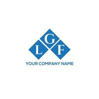 création de logo de lettre lgf sur fond blanc. concept de logo de lettre initiales créatives lgf. conception de lettre lgf. vecteur