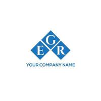 création de logo de lettre egr sur fond blanc. concept de logo de lettre initiales créatives egr. conception de lettre egr. vecteur