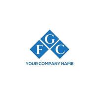 création de logo de lettre fgc sur fond blanc. concept de logo de lettre initiales créatives fgc. conception de lettre fgc. vecteur