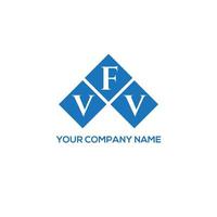 création de logo de lettre vfv sur fond blanc. concept de logo de lettre initiales créatives vfv. conception de lettre vfv. vecteur