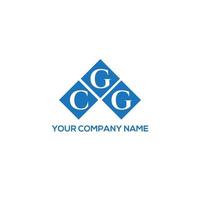 création de logo de lettre cgg sur fond blanc. concept de logo de lettre initiales créatives cgg. conception de lettre cgg. vecteur