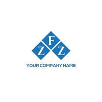 création de logo de lettre zfz sur fond blanc. concept de logo de lettre initiales créatives zfz. conception de lettre zfz. vecteur