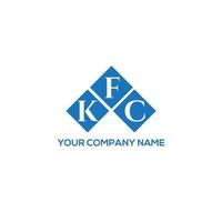 création de logo de lettre kfc sur fond blanc. kfc creative initiales lettre logo concept. conception de lettre kfc. vecteur
