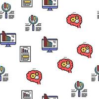 analyser le modèle sans couture de vecteur infographique