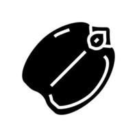 illustration vectorielle d'icône de glyphe de graine de pois chiche vecteur