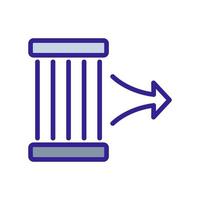 illustration vectorielle de l'icône du filtre de rétention des substances nocives vecteur