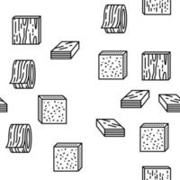 modèle sans couture de vecteur de production industrielle bois bois