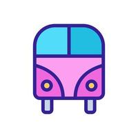 vecteur d'icône de bus. illustration de symbole de contour isolé