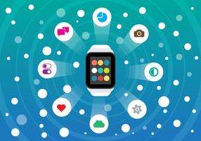 Free Smart Watch et Smartphone Vector