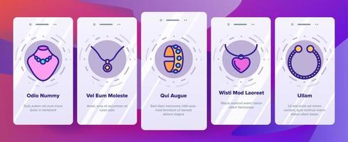 ensemble d'icônes de ligne de bijoux vecteur d'intégration