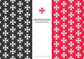 Motif vectoriel libre de la Croix de Malte