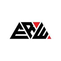 création de logo de lettre triangle erw avec forme de triangle. monogramme de conception de logo triangle erw. modèle de logo vectoriel triangle erw avec couleur rouge. logo triangulaire erw logo simple, élégant et luxueux. euh