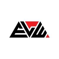 création de logo de lettre triangle elw avec forme de triangle. monogramme de conception de logo triangle elw. modèle de logo vectoriel triangle elw avec couleur rouge. logo triangulaire elw logo simple, élégant et luxueux. Elw