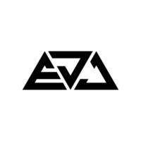 création de logo de lettre triangle ejj avec forme de triangle. monogramme de conception de logo triangle ejj. modèle de logo vectoriel triangle ejj avec couleur rouge. logo triangulaire ejj logo simple, élégant et luxueux. ejj