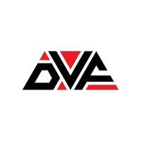 création de logo de lettre triangle dvf avec forme de triangle. monogramme de conception de logo triangle dvf. modèle de logo vectoriel triangle dvf avec couleur rouge. logo triangulaire dvf logo simple, élégant et luxueux. vf