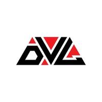 création de logo de lettre triangle dvl avec forme de triangle. monogramme de conception de logo triangle dvl. modèle de logo vectoriel triangle dvl avec couleur rouge. logo triangulaire dvl logo simple, élégant et luxueux. vl