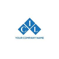 création de logo de lettre cil sur fond blanc. concept de logo de lettre initiales créatives cil. conception de lettre cil. vecteur