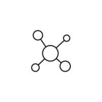 signe, graphiques, infographies, diagramme pour les entreprises. notion de développement. symbole de contour et trait modifiable. icône de ligne vectorielle d'infographie sous forme d'algorithme ou de carte vecteur