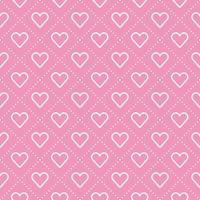 mignon coeur amour saint valentin rose blanc contour motif bande rayé diagonal tiret ligne fond vecteur dessin animé illustration nappe, tapis de pique-nique, papier d'emballage, tapis, tissu, textile, écharpe.