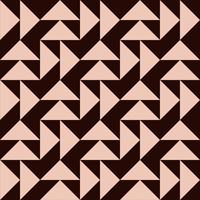 triangles beiges sur fond marron, sans couture, motif vectoriel