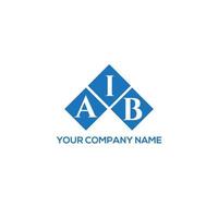 création de logo de lettre aib sur fond blanc. concept de logo de lettre initiales créatives aib. conception de lettre aib. vecteur