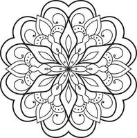 vecteur gratuit de mandalas de fleurs rondes blanches