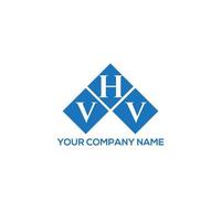 création de logo de lettre vhv sur fond blanc. concept de logo de lettre initiales créatives vhv. conception de lettre vhv. vecteur