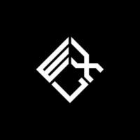 création de logo de lettre wxl sur fond noir. concept de logo de lettre initiales créatives wxl. conception de lettre wxl. vecteur
