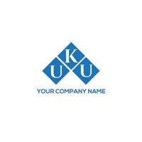 conception de lettre uku. conception de logo de lettre uku sur fond blanc. concept de logo de lettre initiales créatives uku. conception de lettre uku. conception de logo de lettre uku sur fond blanc. tu vecteur