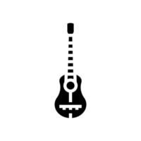 guitare musicien instrument glyphe icône illustration vectorielle vecteur