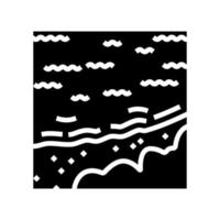 île fraser glyphe icône illustration vectorielle vecteur