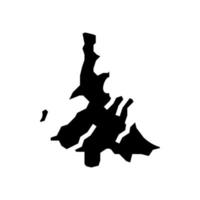 illustration vectorielle de l'île de Pentecôte glyphe icône vecteur