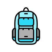 sac à dos sac à dos couleur icône illustration vectorielle vecteur